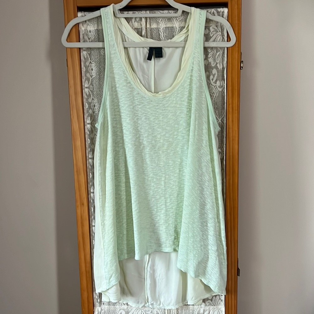 Anthropologie Left of Center Yellow Tank Top, Size M